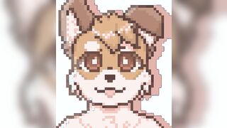 "Blink and you'll miss it!" Pixel art comm icon by me, @HappyGoLuckyFox!