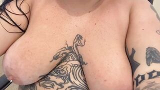 celebratory titty drop for my first time at the nude beach!! would you tan with me? (oc)