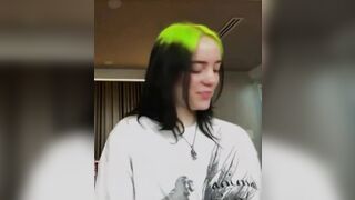Billie Eilish is absolutely delightful, and no, she's not doing a good job hiding the fact that she titties is massive