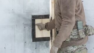 How to kick open a door.