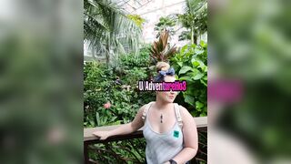 Pulling out my tits at a Butterfly Sanctuary! [OC] [F] [Video] [0:03]