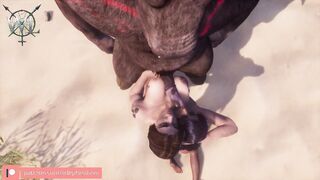 WildLife Game Adult RPG - New Minotaur Animation Porn GIF