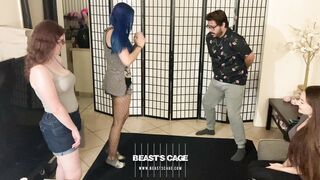 Ballbusting Lessons with Starry, Rae and Brandi