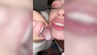 Adriana swapping cum with Megan Rain