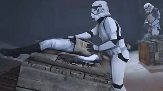 Stormtroopers having fun with Lea