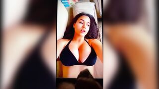 ANOTHER cum tribute for Sofia Gomez ???? Gave her a nice load all over her face and big tits. Upvote for full video
