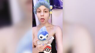 a slutty study of how Castform alters the weather and how my nipples react … wait for the bounce ????☄️???????? [F]