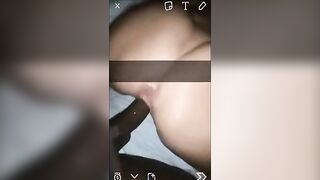 Your mom loves bouncing her big white ass on my fat black cock. She doesn't even care that I beat you up and post her on my snapchat story for you and all your friends to see.