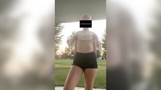 A nice titty drop for the neighbors ❤️???? First time posting here let me know if you enjoy ????