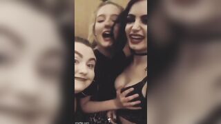 Paige's boob squeezed