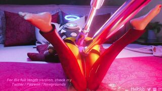 Tracer Double Penetrated With Dildos (MeltRib) [Overwatch]