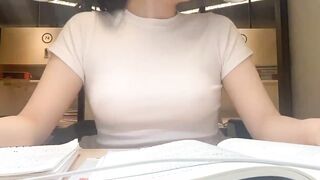 reveal my titty on my study room????