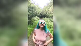 I get my tits out way too often when I go out in the woods ????