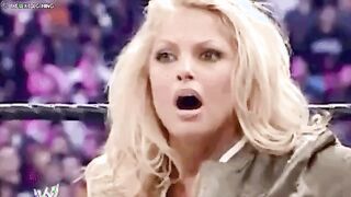 Trish Stratus her mouth is sure big enough