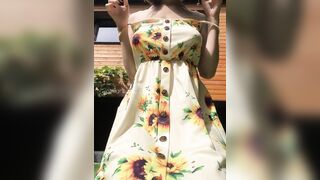 Sunflower dress reveal ????