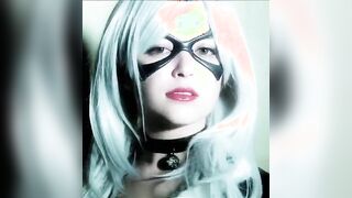 Tessa Fowler as Black Cat - Gif