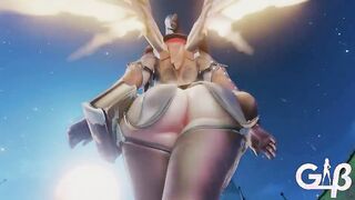 Mercy booty jiggle (GeneralButch) [Overwatch]