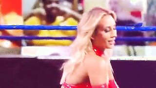 Carmella getting ready to take a pounding. Such a hot bimbo ????????