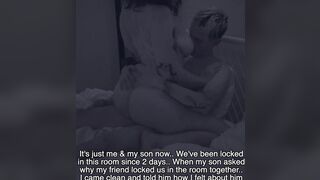 Locked in the room with her stepson
