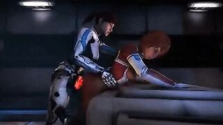 Sara Ryder and Suvi taking a moment.