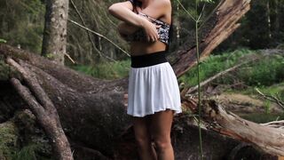 Undressing In The Forest