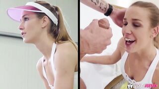 [/r/CuteVsSlut] Innocent tennis player turns into penis player...