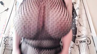 Mesh boobies, can you see my nipples poking through? [OC]