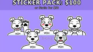 YCH: Telegram Sticker pack — Static or Animated!