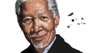 Wonderful Morgan Freeman Painting Gif