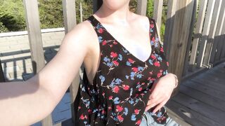 It’s Memorial Day weekend so here are my tits on a very exposed roof deck ????