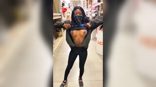 I just can’t stop flashing my tits ???? this time at Home Depot!