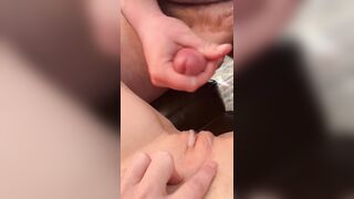 Coating wife’s pussy