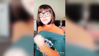 Taya Miller (tayamillerr) as velma from Scooby-Doo. "Jinkies! Where are my glasses!"