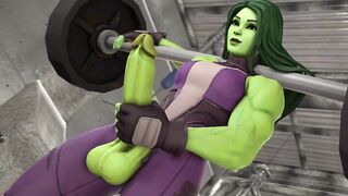 [DentolSFM] She-hulk post-workout relaxation