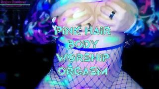 New pink hair body worship orgasm vid is up! You don't want to miss this hot opportunity to worship your favorite cyberpunk goddess!