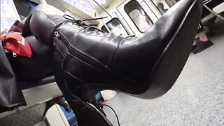 High Heel Boots on Metro