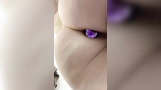 my first time wearing a butt plug!