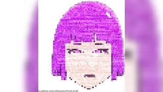 Ahegao mosaic where each pixel is a different ahegao face