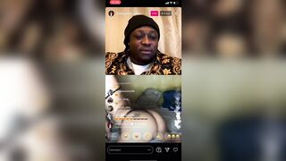 Thotty Shows Pussy And Asshole On IG Live