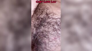 Deep creampie in my hairy pussy for you???? hope you guys like it and your not afraid of a pussy with hair????????❤️