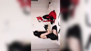 Harley Quinn and catwomen