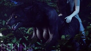 Female Werewolf Getting Boned (Rekin3D)