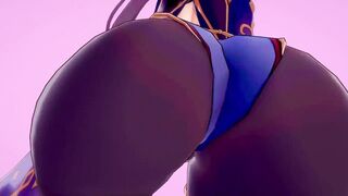 Mona shaking dat ass (Renka) [Genshin Impact]