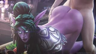 Tyrande Whisperwind doggystyle (FpsBlyck) [World of Warcraft]