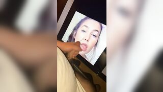She requested a cum tribute and I was happy to deliver