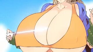 Breast expansion animation