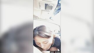 Amateur Japanese Girl Sucking Dick In A Car