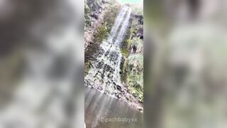 This waterfall can do magical things to swimsuits..