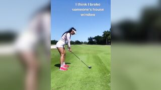 Sexy Girl, Not So Sexy Golf Swing