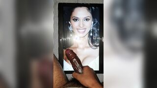 Desi bitch getting what she deserves. Mallika Sherawat cock tribbed by my oiled BBC ????????????